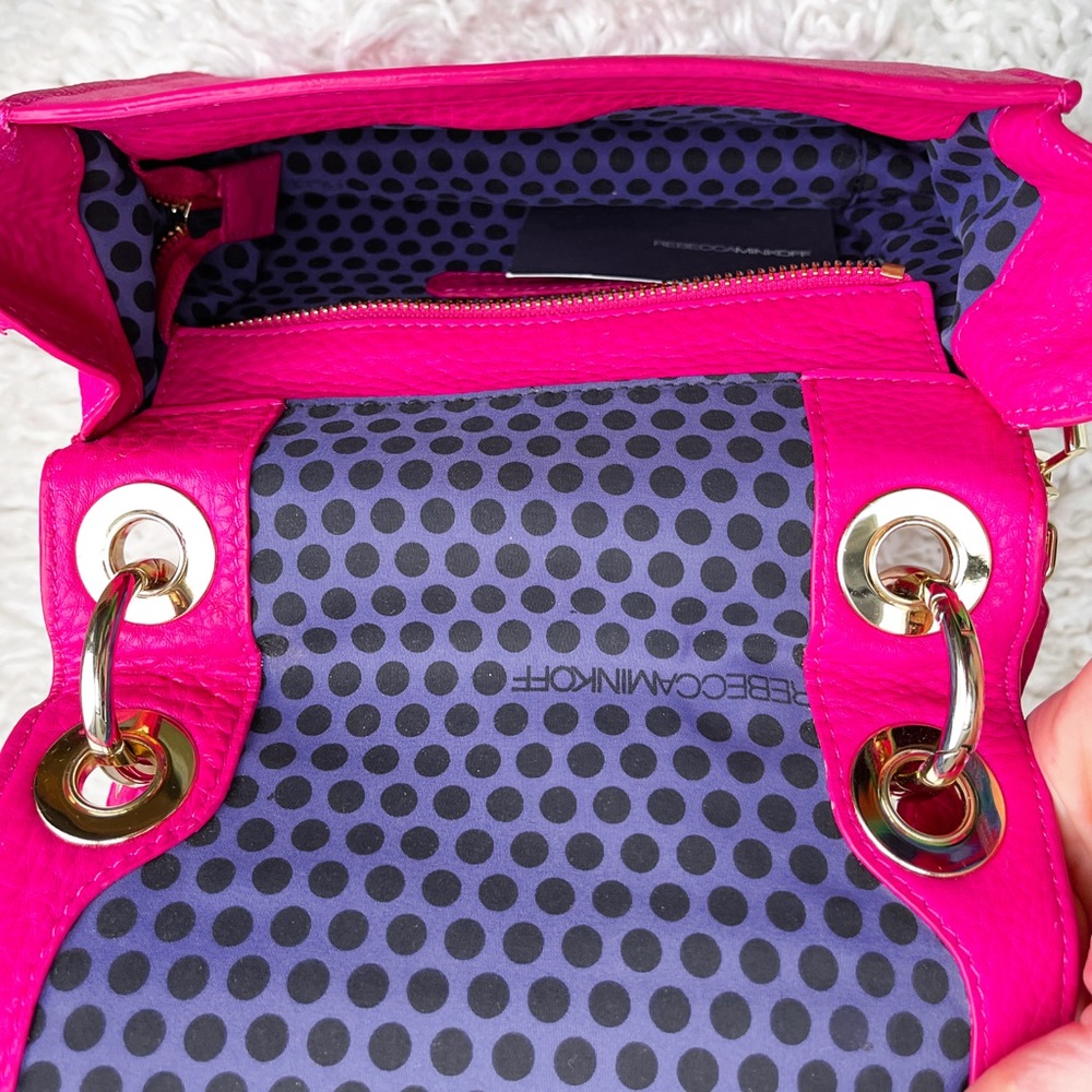 Rebecca Minkoff Perforated Hot Pink Magenta Shoulder bag - Picture 13 of 17